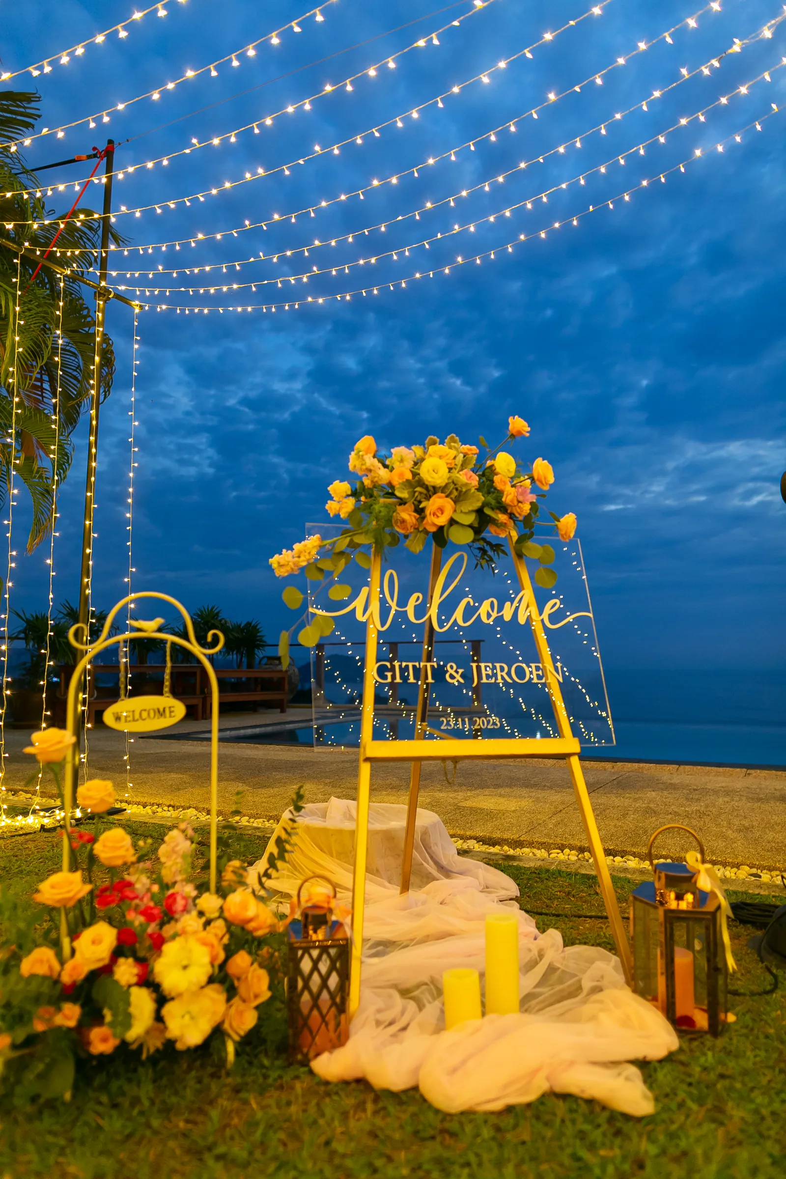 Gitt & Jeroen — Villa Aye, November 2023 — Phuket wedding florals by Supparin