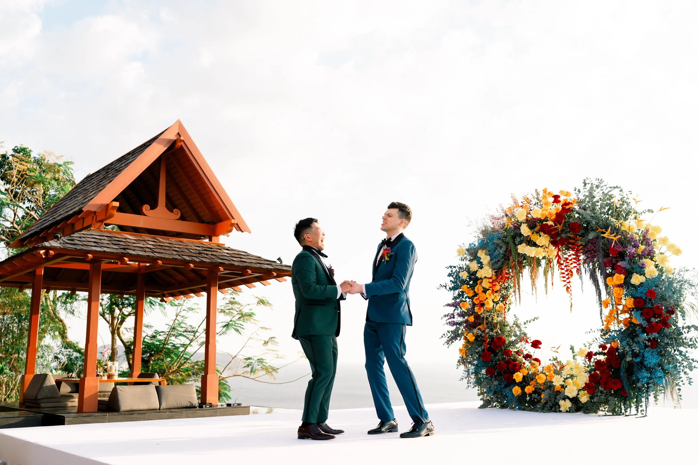 Michael & Wei — Villa Santisuk, February 2024 — Phuket wedding florals by Supparin