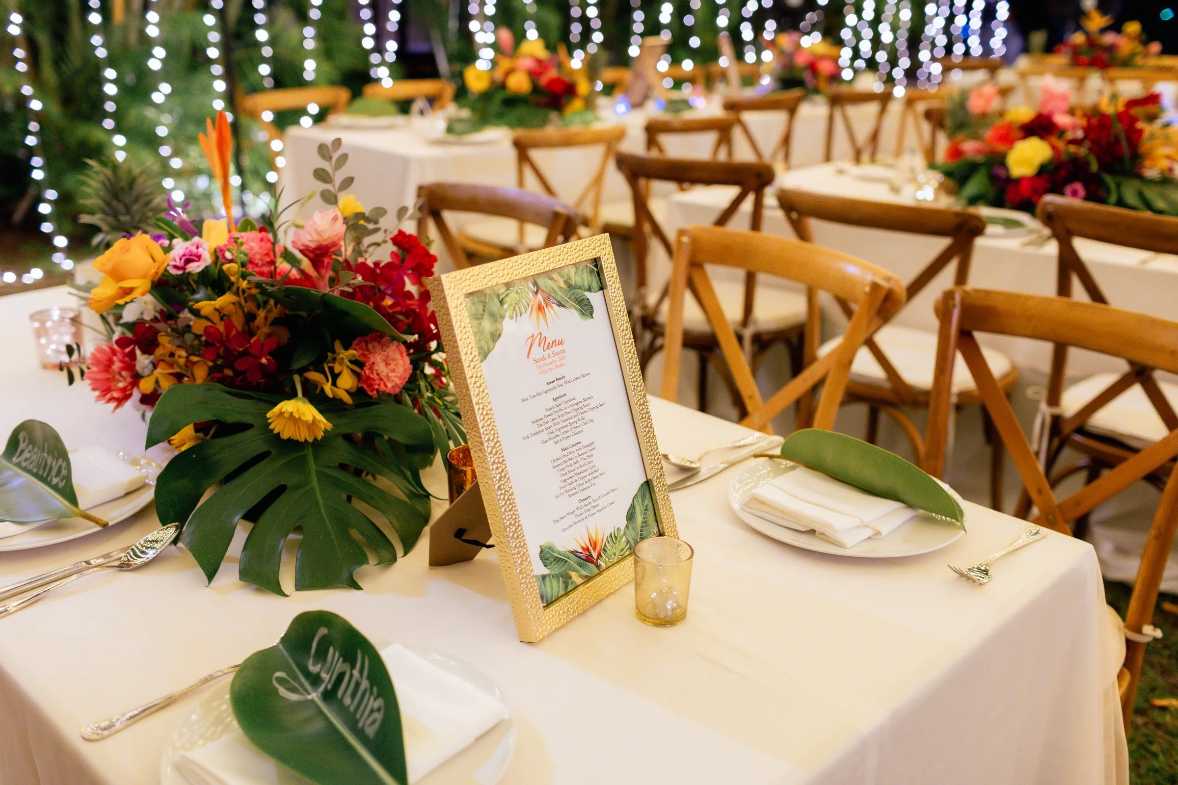 Sarah & Simon — Villa Aye, December 2024 — Phuket wedding florals by Supparin