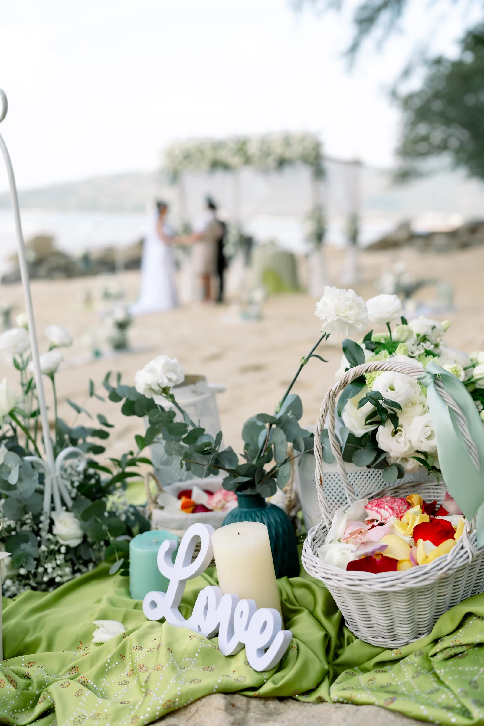 Gemma & Rebecca — Hua Beach, January 2026 — Phuket wedding florals by Supparin