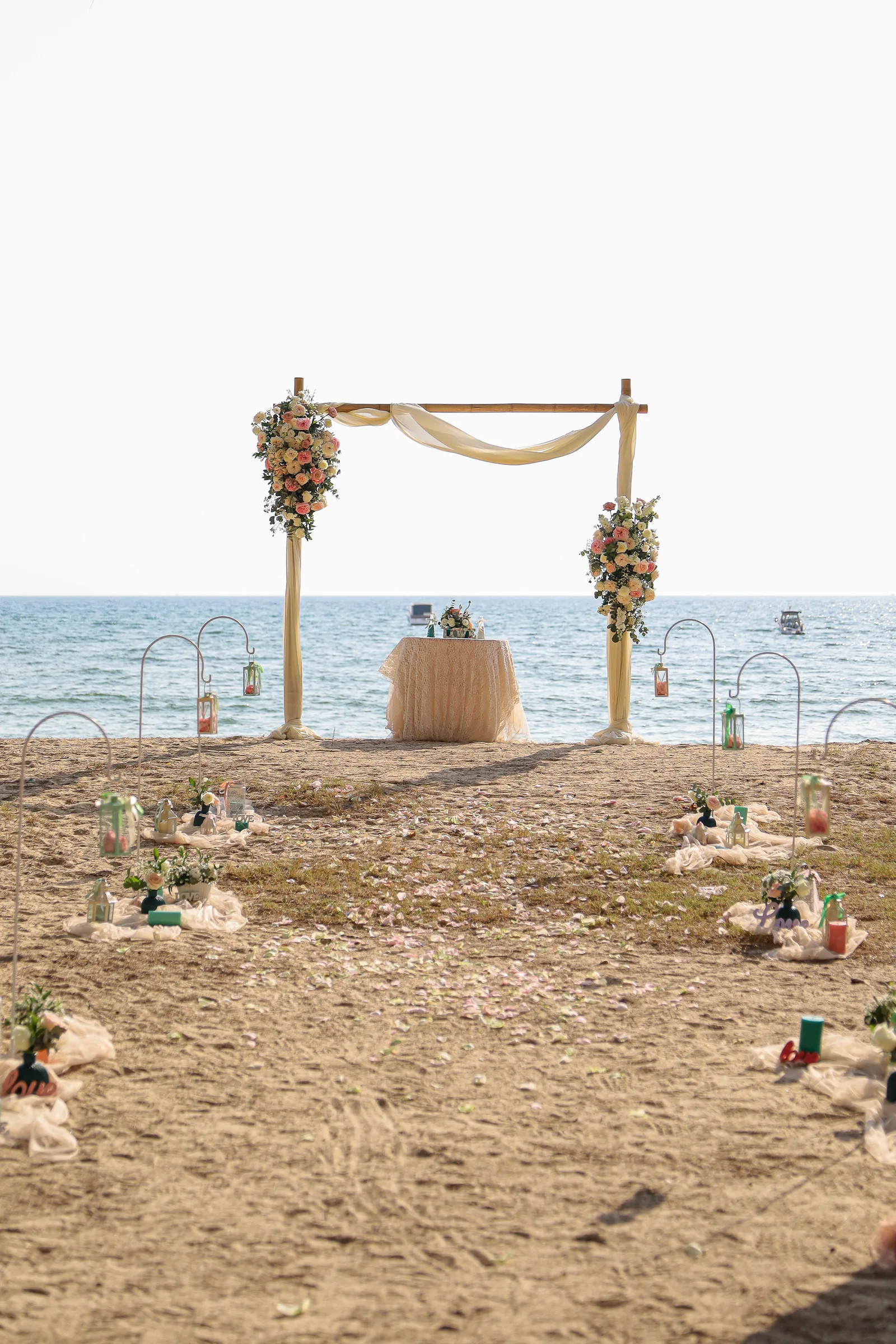 Abby & Adrian — Beach Elopement, February 2026 — Phuket wedding florals by Supparin