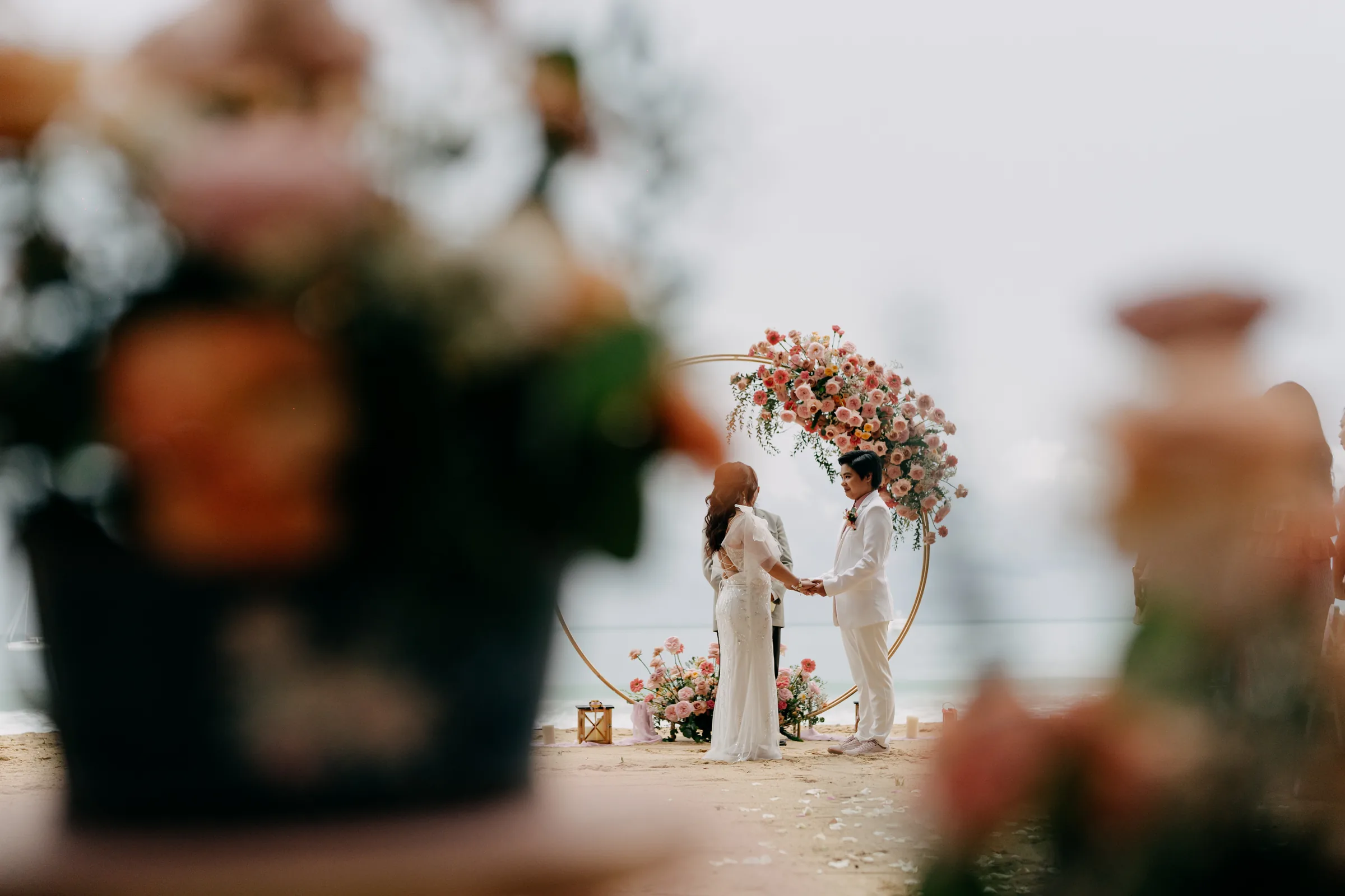 Novie & Emely — Layan Beach, November 2025 — Phuket wedding florals by Supparin