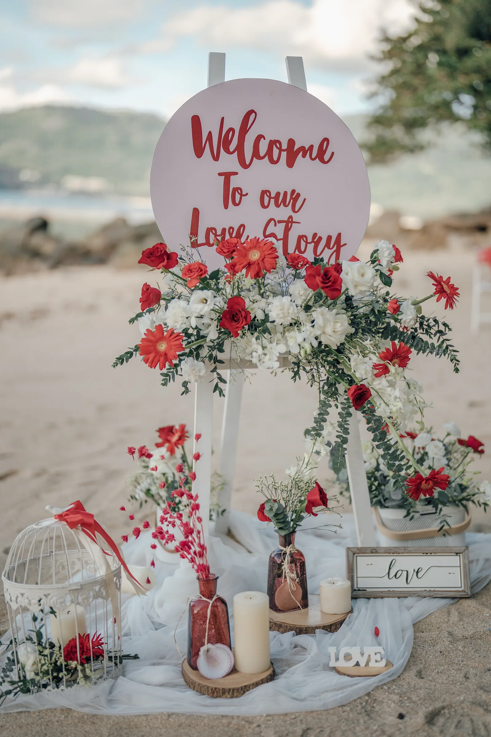 Rob & Robbie — Hua Beach, October 2025 — Phuket wedding florals by Supparin